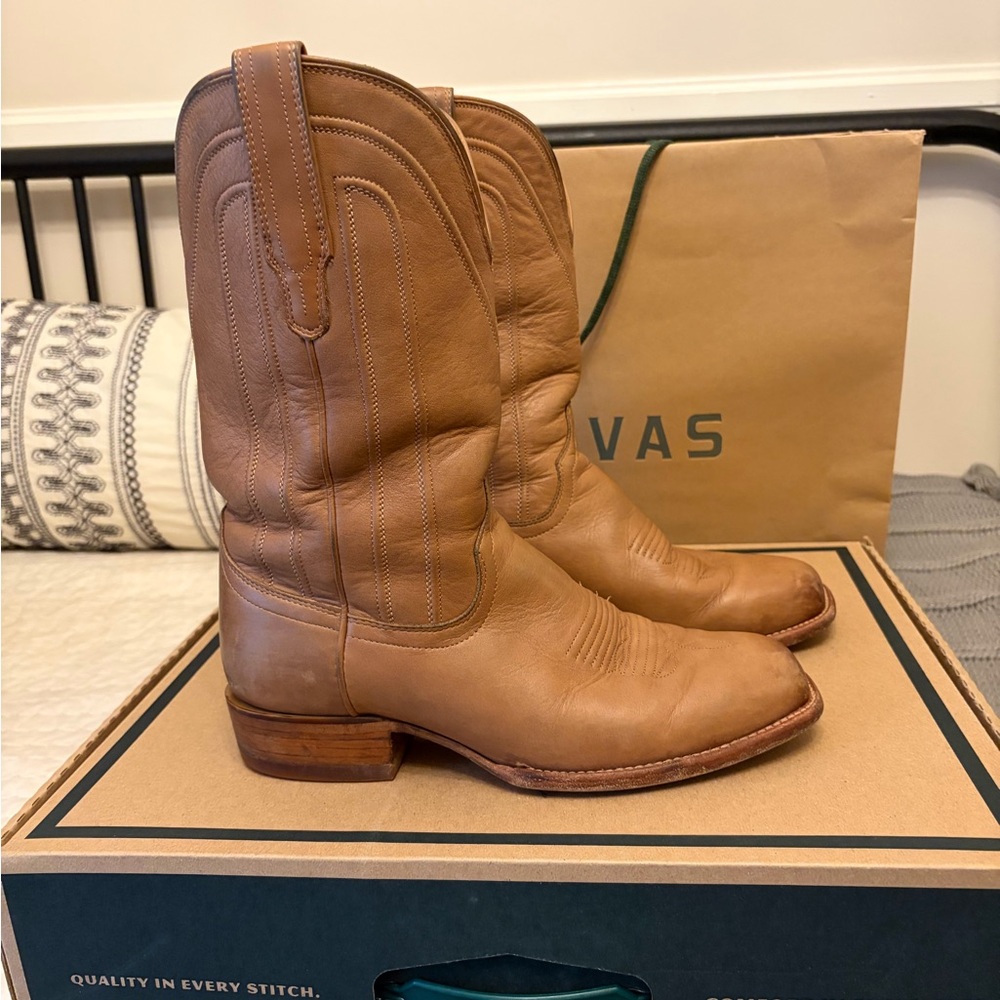 Tecovas Light Brown Leather Boots
